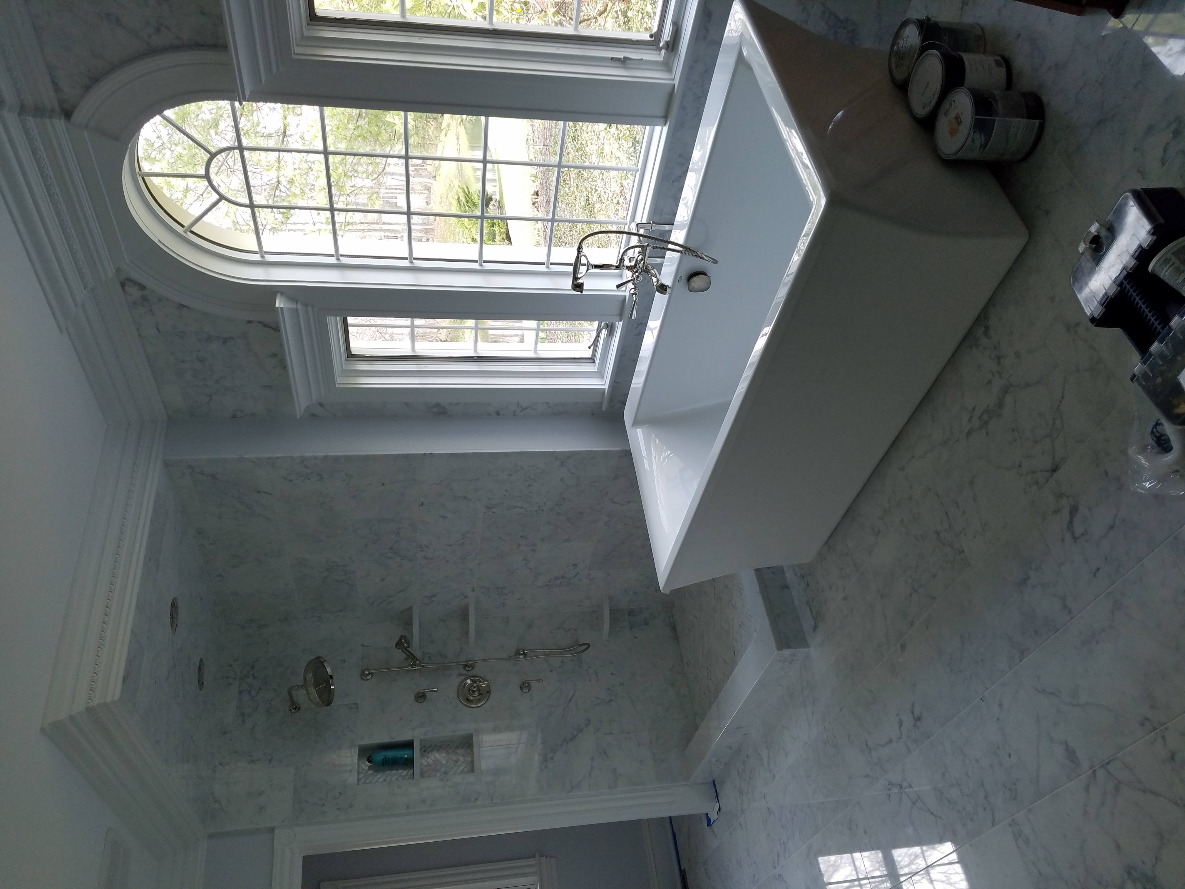Finished bathroom by JD's Plumbing